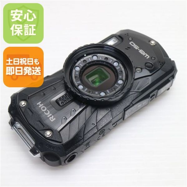美品 RICOH WG-50 ブラック 即日発送 コンデジ RICOH 本体 土日祝発送OK 05000