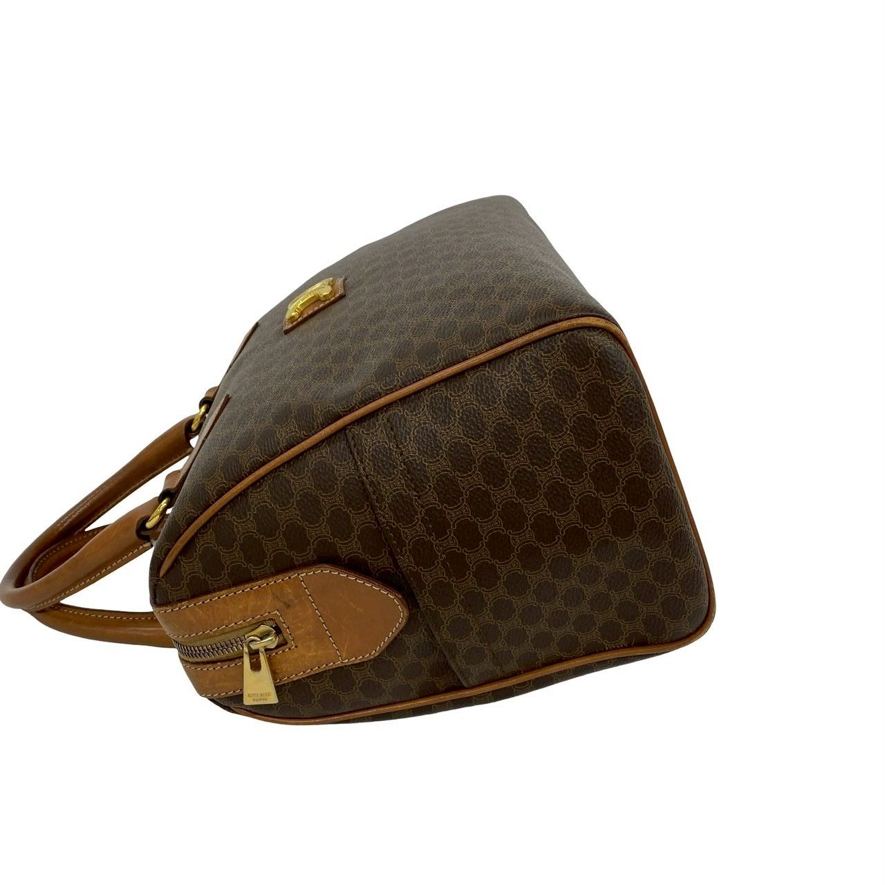 極 美品 CELINE セリーヌ ヴィンテージ マカダム 柄 トリオンフ ロゴ