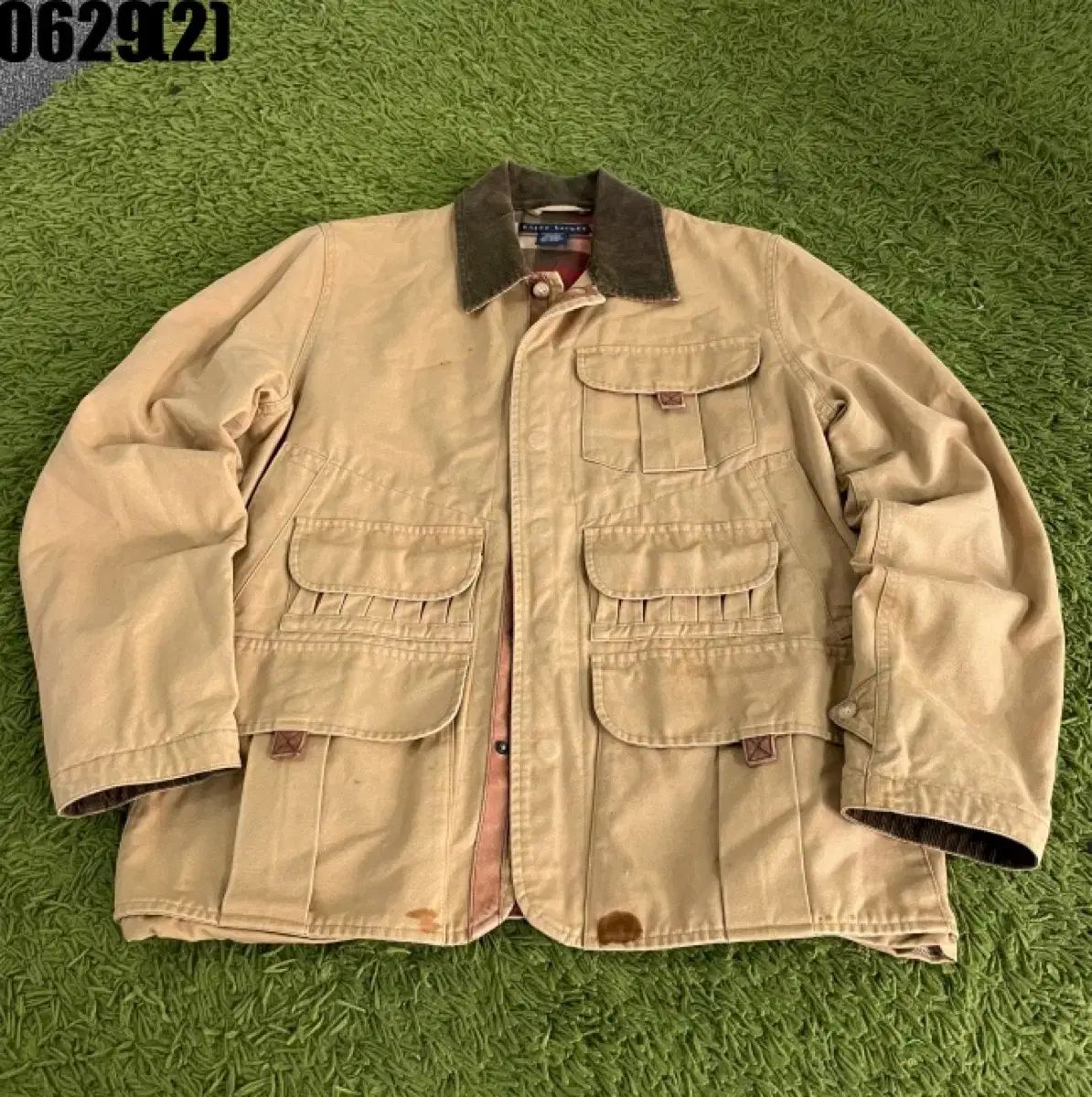 ポロラルフローレン ベージュ ハンティング ジャケット