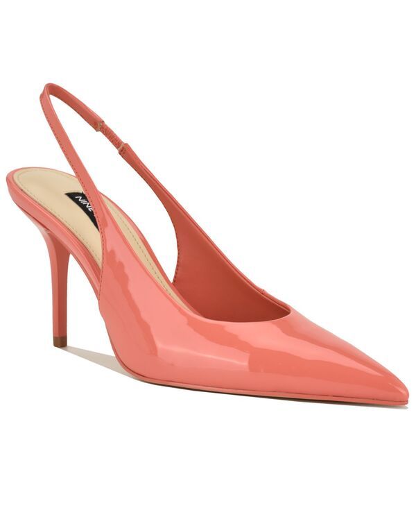 ナインウェスト レディース シューズ パンプス Nine West Womens Palomma Slingback Stiletto Pumps Dark Coral Patent コーラル