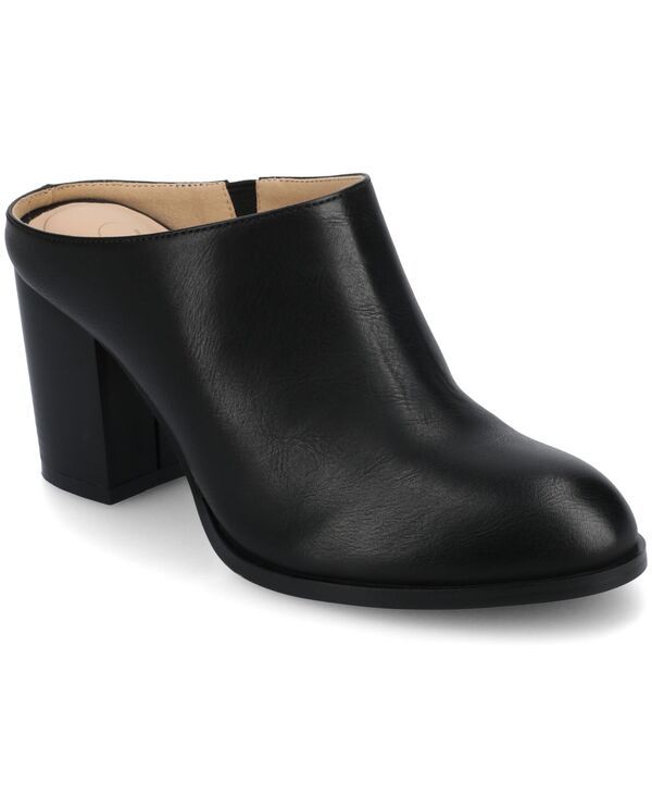 ジュルネ コレクション レディース シューズ パンプス ヒール Journee Collection Womens Kendra Block Heel Mules Black ブラック