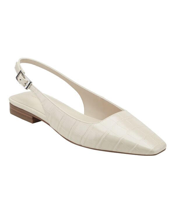 マークフィッシャー レディース シューズ パンプス Marc Fisher Womens Gelli Square Toe Slingback Dress Flats Light Natural Cr