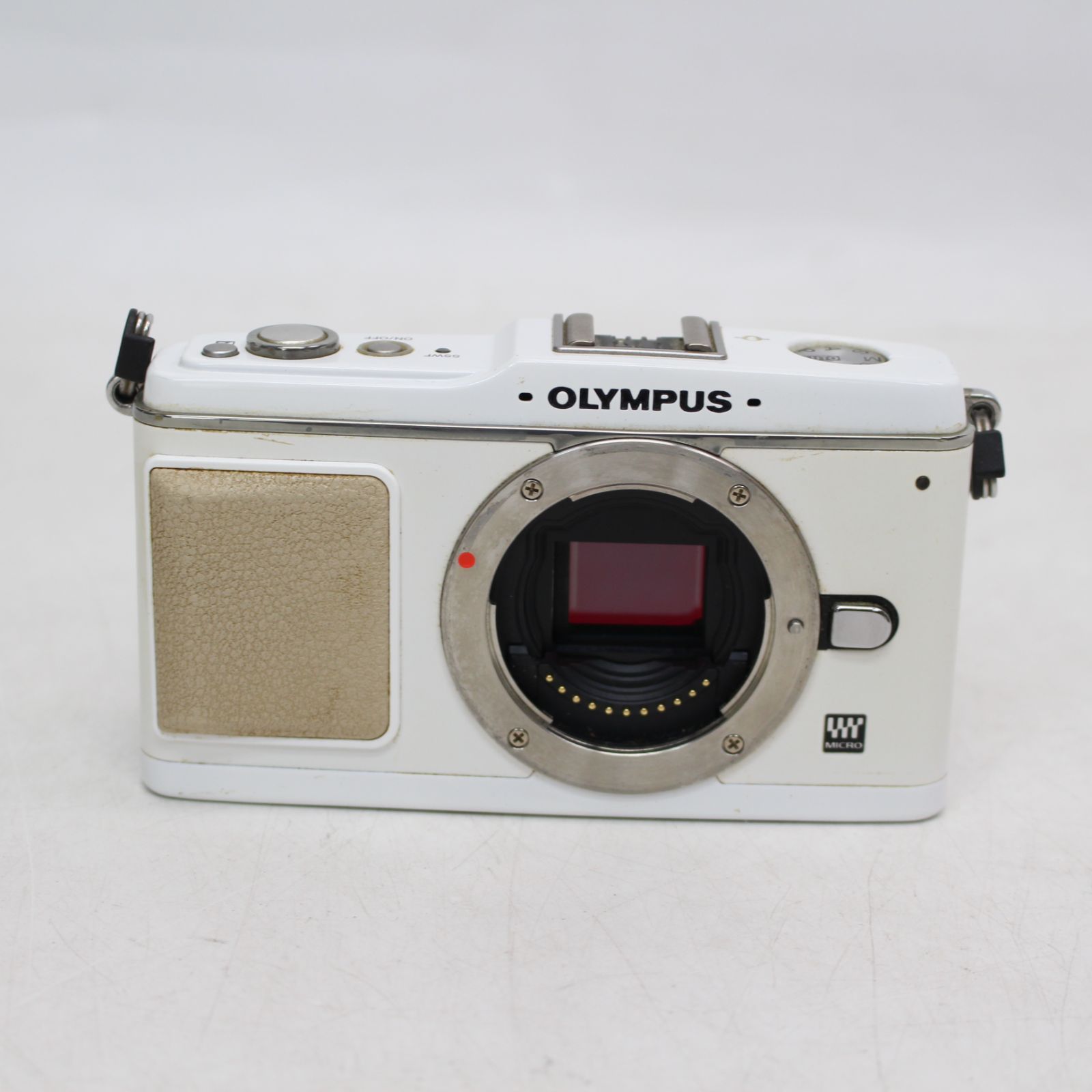 458)OLYMPUS ミラーレス一眼 E-P1 ボディ ホワイト ジャンク品 - メルカリ