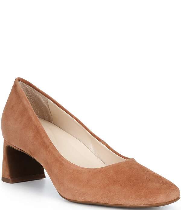 アレックスマリー レディース シューズ ヒール スエード Alex Marie Daphne Suede Block Heel Pumps Ibiza Nude