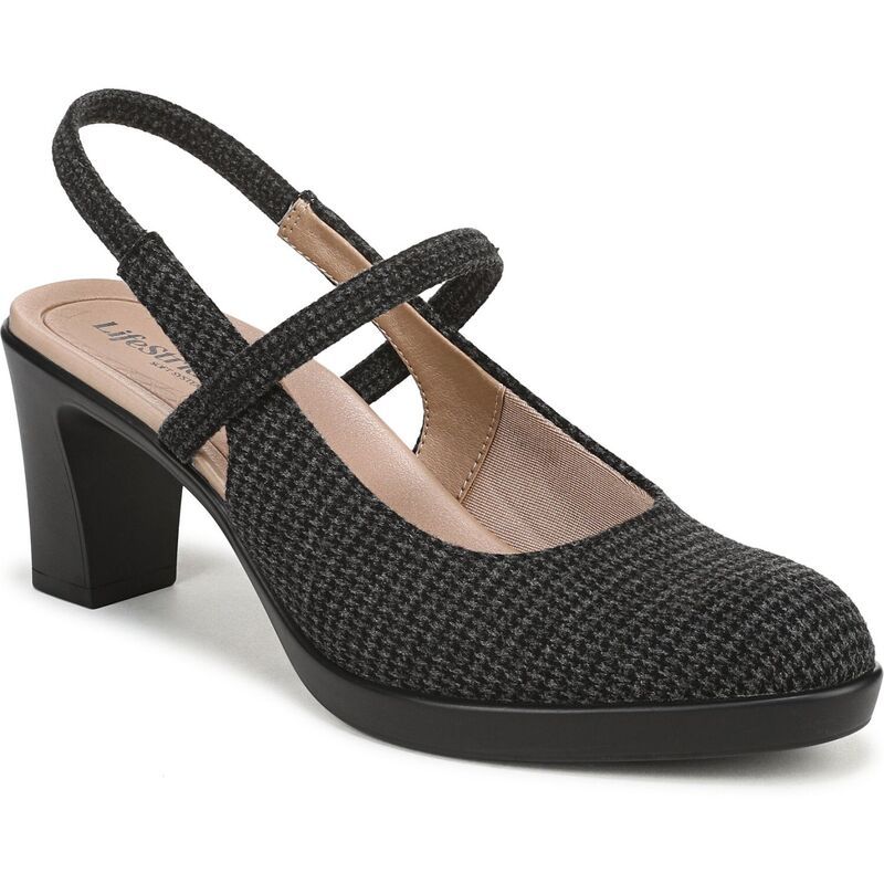ライフストライド レディース シューズ パンプス LifeStridevoke Womenslingback Pumps Black Gray ブラック