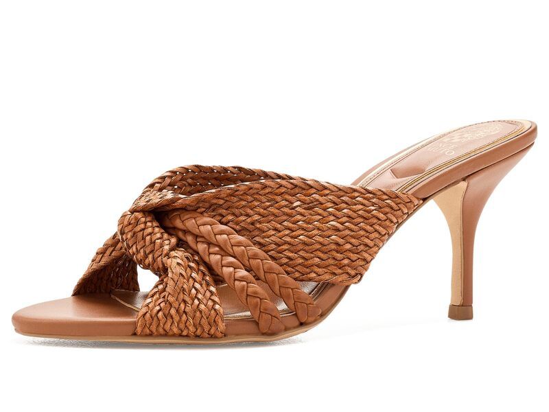 ヴィンスカムート レディース シューズ ヒール サンダル Vince Camuto Pheya Knotted Higheel Mule Sandals Golden Walnut