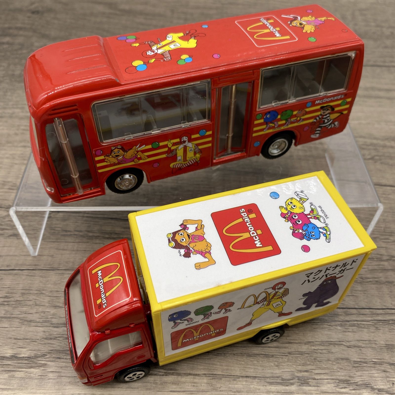 D-0303【一般中古品】◆ MTECH EPOCH McDonald マクドナルド マクドナルドバス / マクドナルドバン 1:43スケール 2種類 ◆