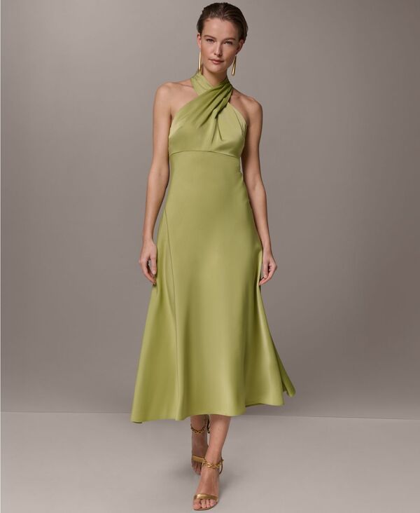 ダナ キャラン ニューヨーク レディース トップス ワンピース ミディ エンパイア ホルター Donna Karanew York Womens Halter Neck Midi Dress with