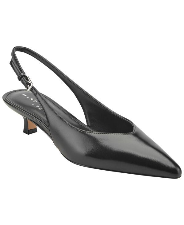 マーク・フィッシャー レディース シューズ パンプス ヒール Marc Fisher LTD Womens Luciey Slingbackitten Heel Pumps Black Leather