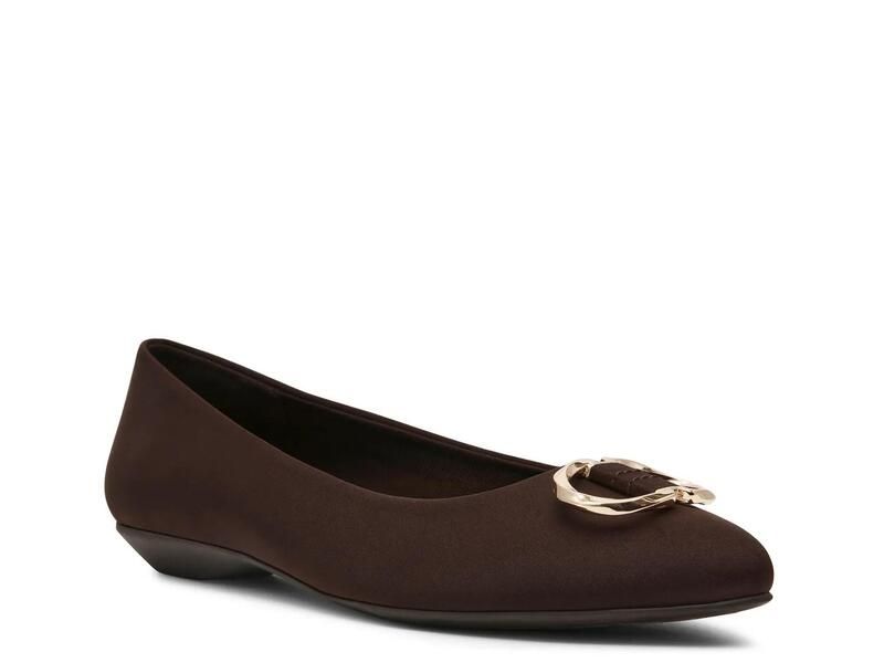 アンクライン レディース シューズ パンプス Anne KleinOswego Flat Chocolate Brown ブラウン