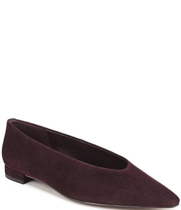 サムエデルマン レディース シューズ パンプスエード Sam Edelman Emory Suede Snip Toe Ballet Flats Cafe Noir