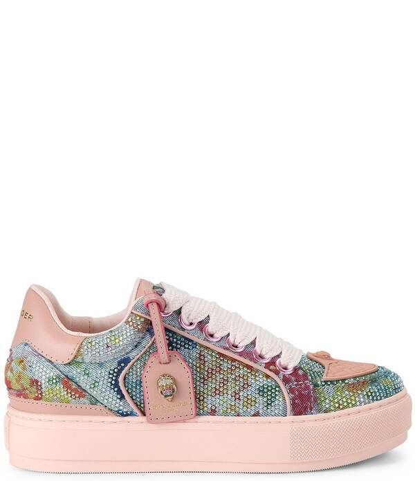 カートジェイガーロンドン レディース ボトムス カジュアルパンツ フラワー柄 スニーカー デニム フラワー Kurt Geiger London Southbank Tag Floral Denim