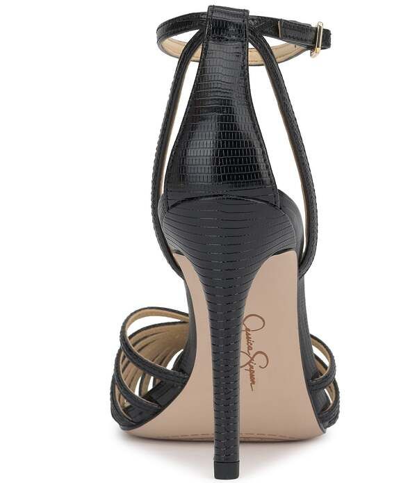 ジェシカシンプソン レディース シューズ ヒール アンクル Jessica Simpson Paveri Lizard Embossed Strappy Caged Ankle Strapumps B