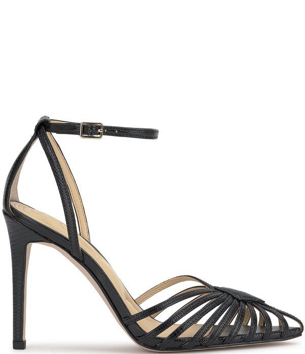 ジェシカシンプソン レディース シューズ ヒール アンクル Jessica Simpson Paveri Lizard Embossed Strappy Caged Ankle Strapumps B