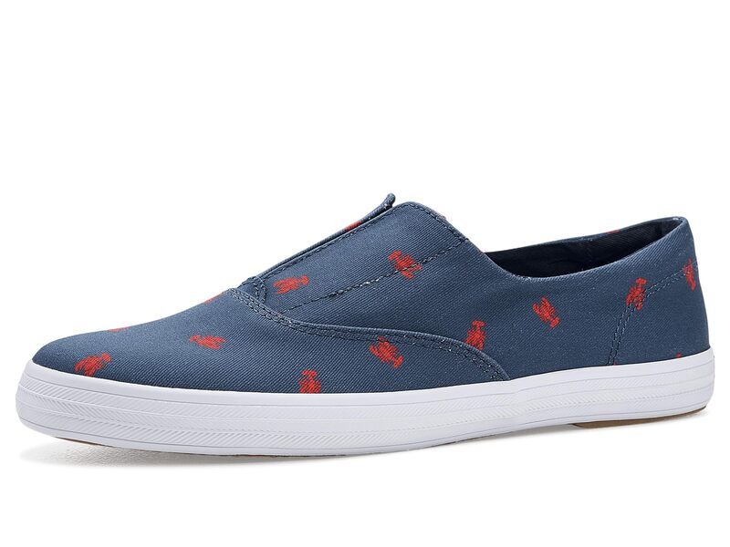 ケッズ レディース シューズ スニーカー Keds Champion Round Toe SlipOnavyRed Canvas ネイビー