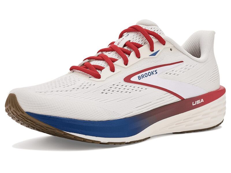 ブルックス メンズ シューズ スニーカー Brooks Launch 12 CoconutRedBlu レッド