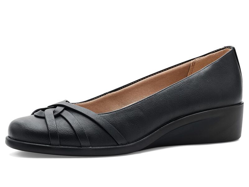 ライフストライド レディース シューズ ヒール Lifestride Jorie Skimmers Black Faux Leat ブラック