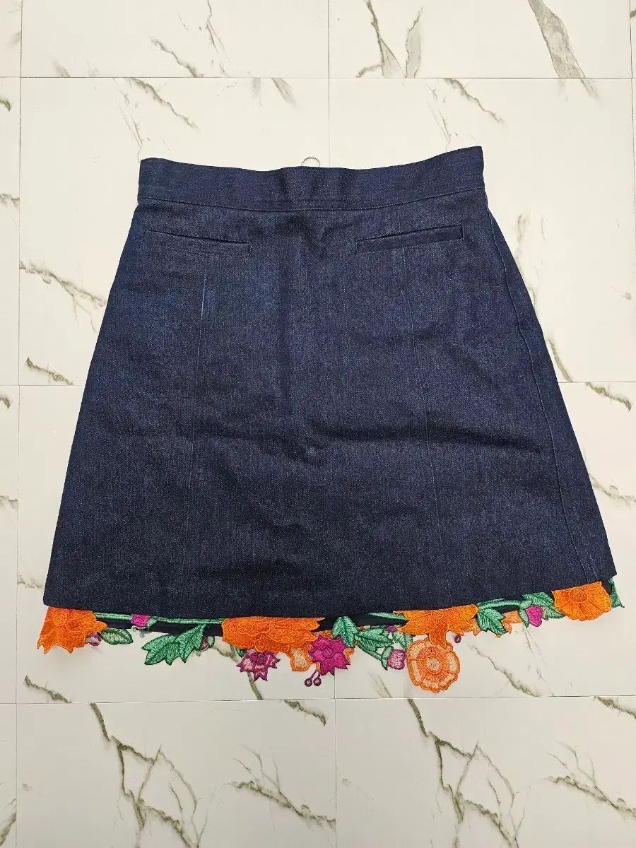 ADAM SELMAN 8919 NWT SISTER DENIM SKIRT