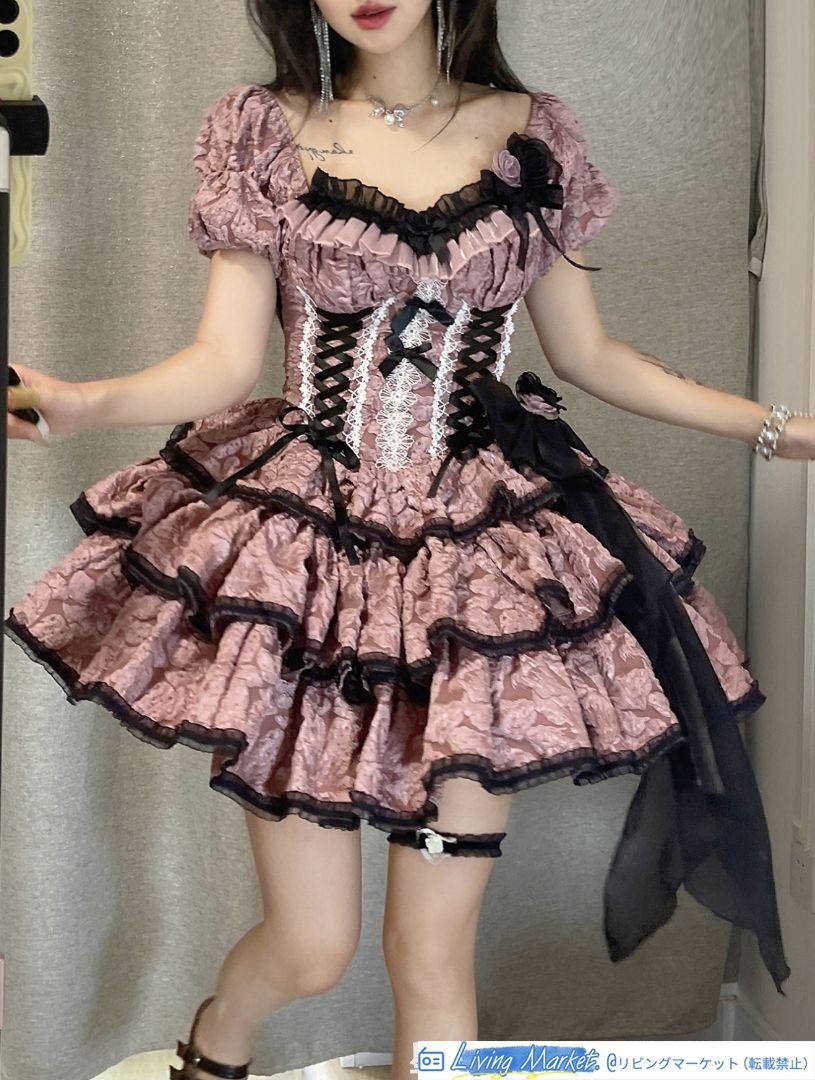 オリジナルデザイン ロリータワンピース コスプレ用衣装 仮装イベントに CS629P178