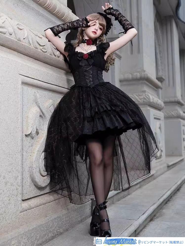 lolita 豪華姫系ワンピース 豪華フルセット 撮影会 舞台演出 推し活 ハロウィン 仮装 可愛 レトロ風 オリジナル jsk ロリータ ワンピース 美しい刺繍 CS629P007