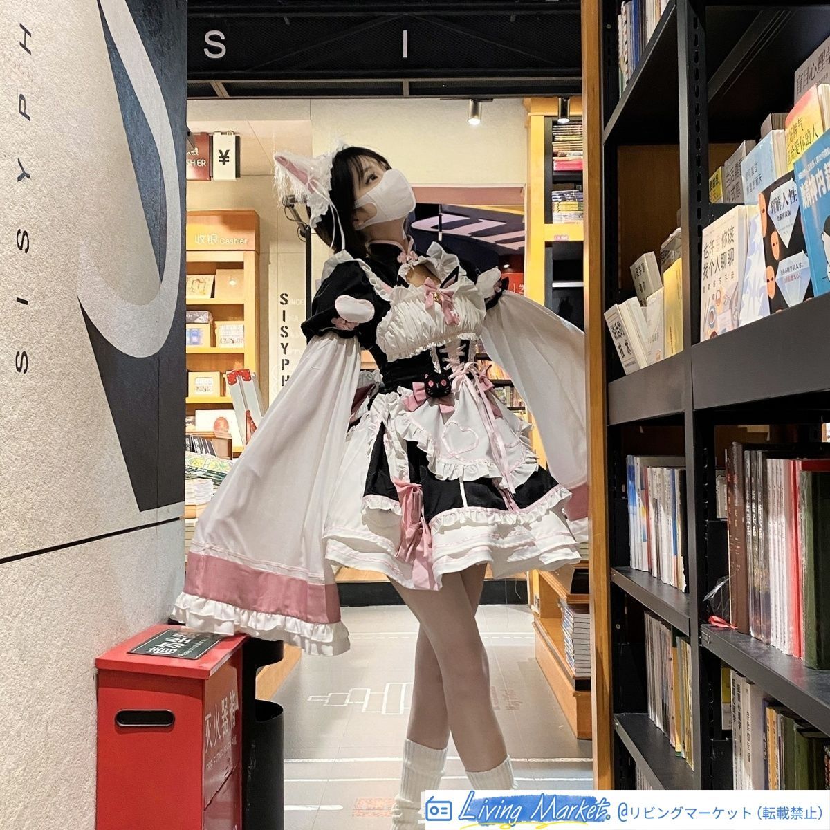 中華風Lolita連衣裙 アビ風 洛麗塔旗袍改良 可愛い甘辛スタイル グリッドリボンデザイン 公主袖 高腰で細見え 優雅で華麗 撮影写真 春夏秋にぴったり 高品質素材 パーティー衣装 CS629P102