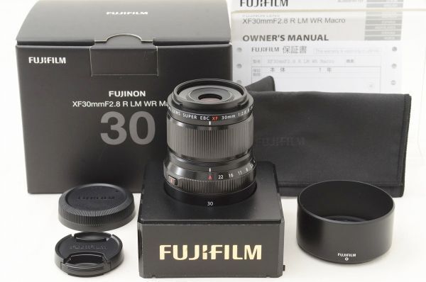 ☆極上美品☆ FUJIFILM フジフィルム FUJINON XF 30mm F2.8 R LM WR Macro 元箱 付属品 ♯26062703
