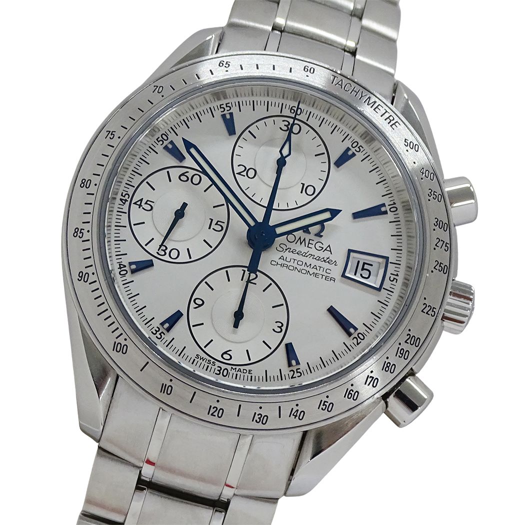 オメガ OMEGA スピードマスター 3211.32 時計 メンズ ブランド クロノグラフ デイト 自動巻き AT ステンレス SS シルバー 磨き済み 【中古】 206,700円