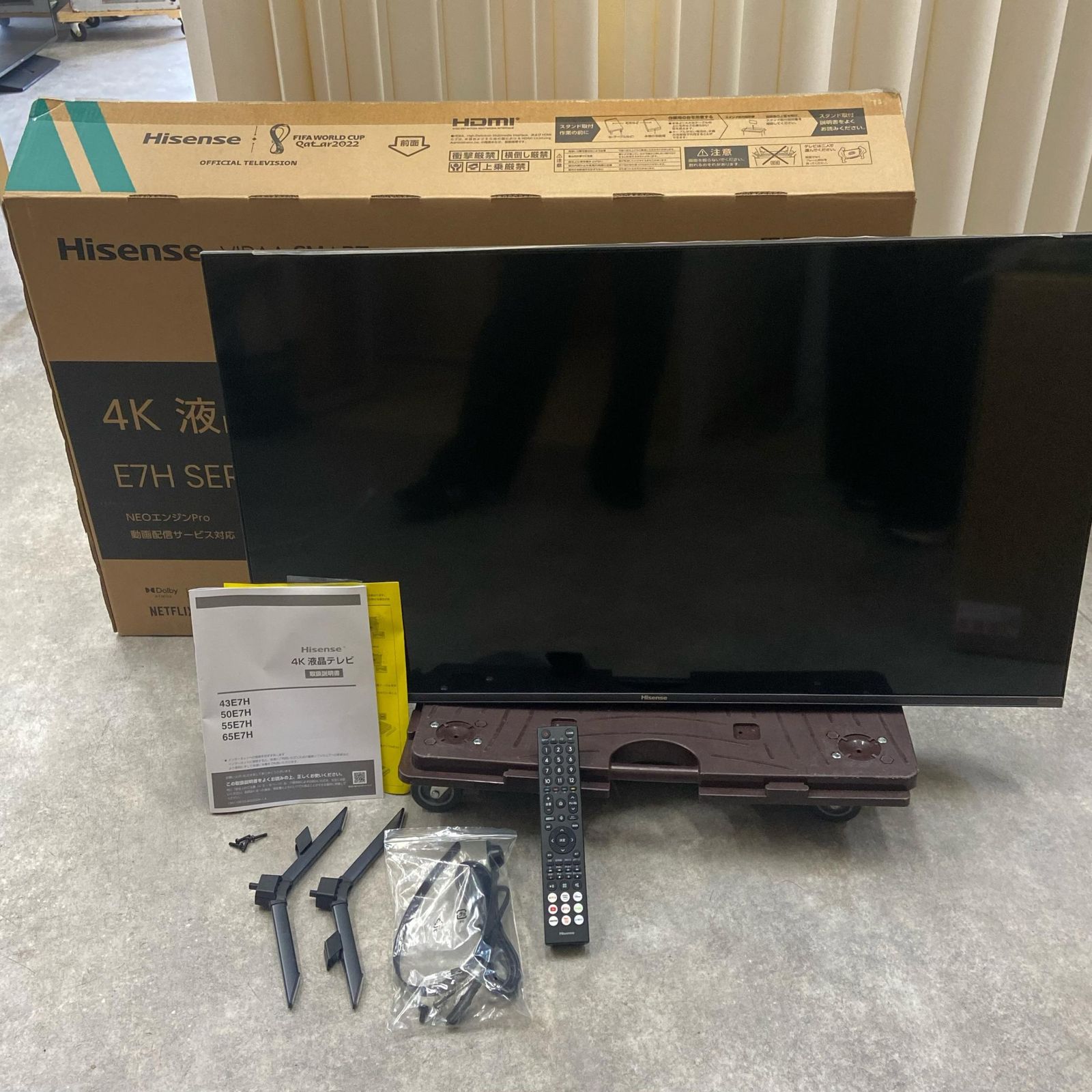 Hisense ハイセンス 4K液晶テレビ 43インチ 43E7H テレビ 中古【動