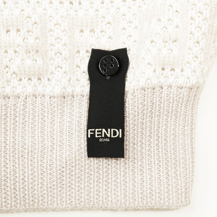 極美品】FENDI フェンディ ニット サイズ 52 メンズ FF ズッカ柄