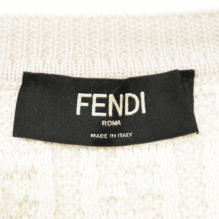 極美品】FENDI フェンディ ニット サイズ 52 メンズ FF ズッカ柄