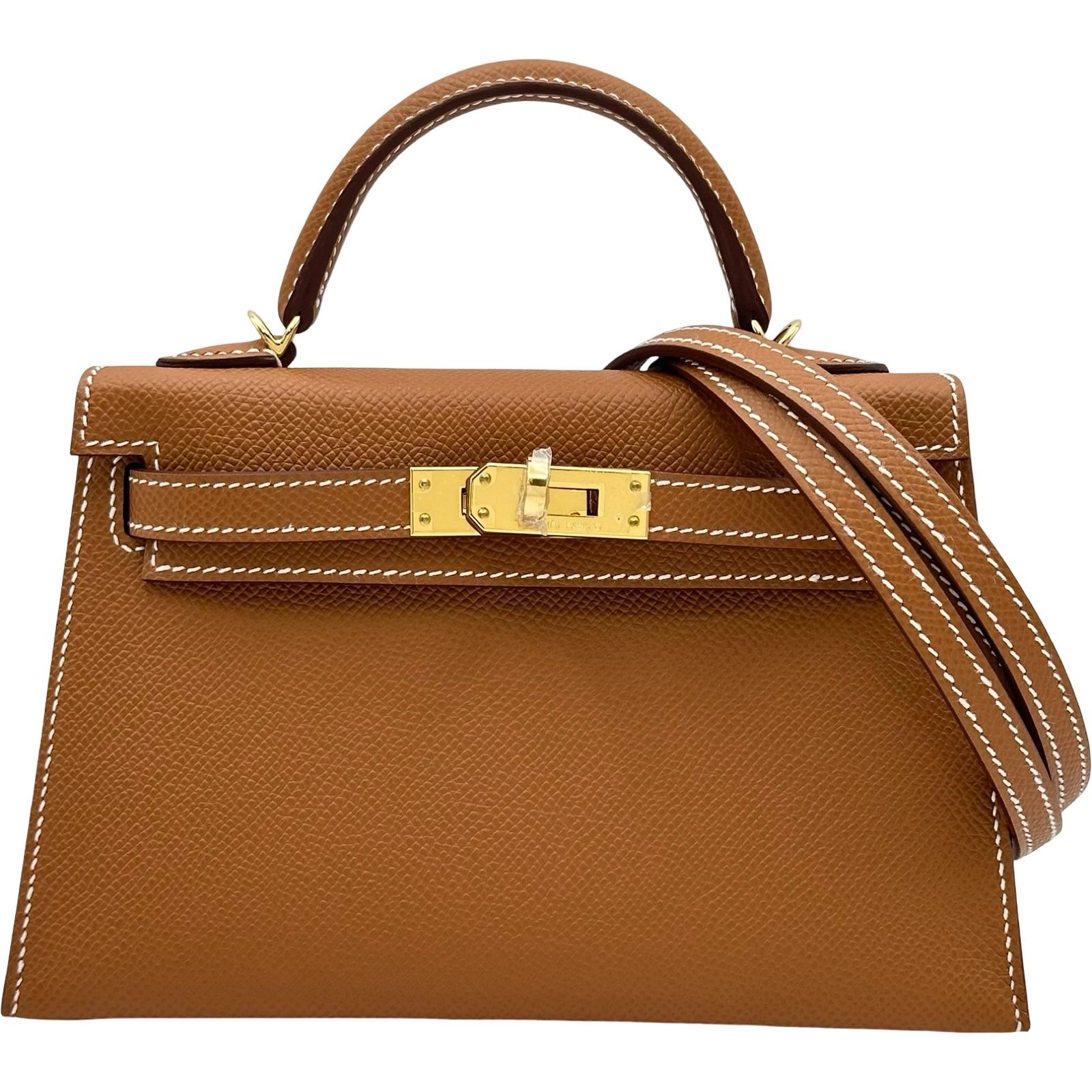 エルメス HERMES ミニケリー2 ゴールド ゴールド金具 エプソン レディース ショルダーバッグ