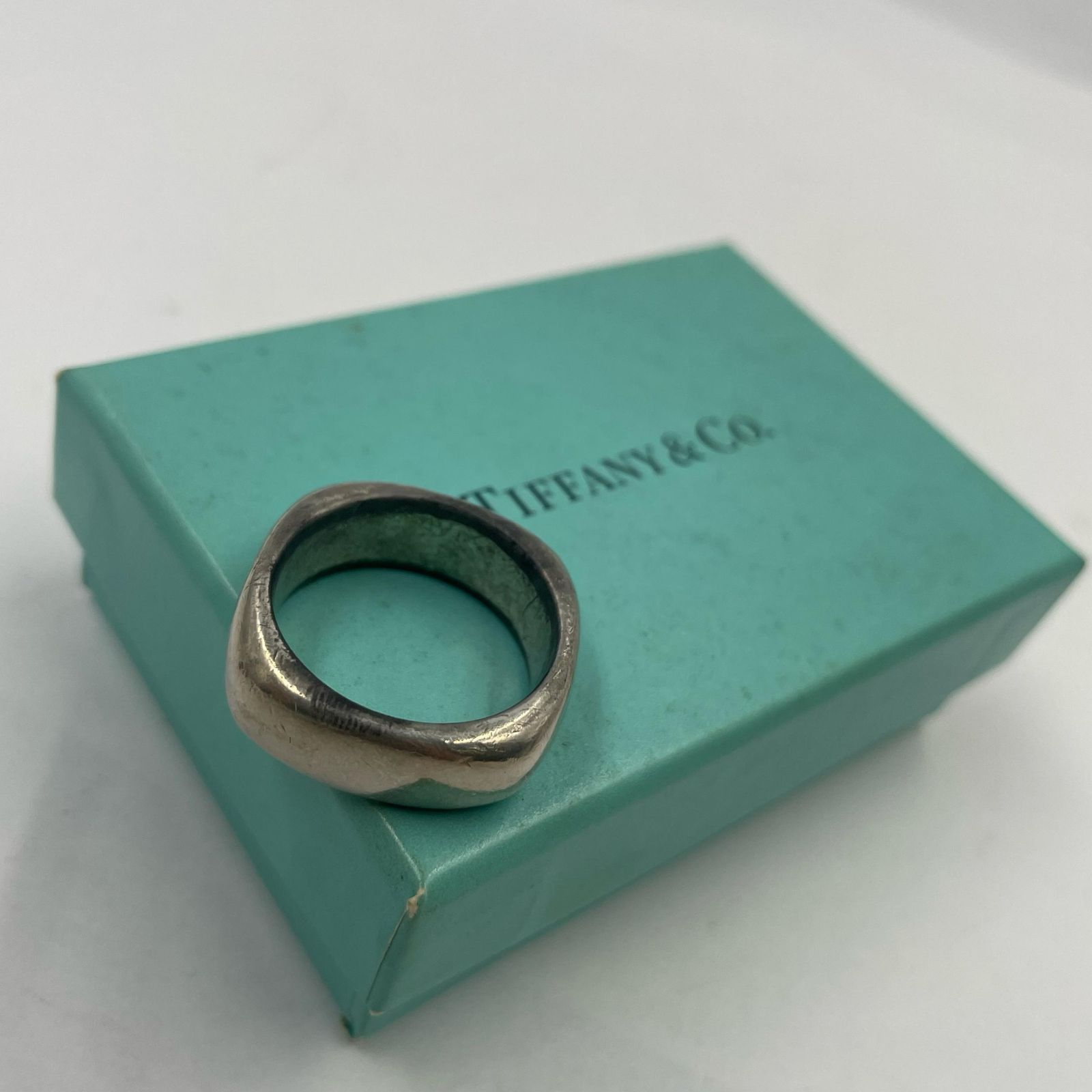 TIFFANY&Co. ティファニー スクエアクッションリング シルバーリング