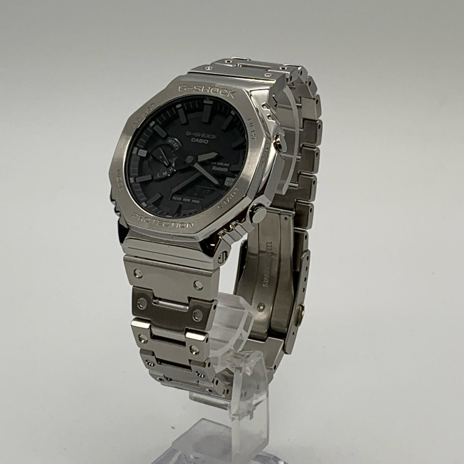 【姫路東店】 中古 G-SHOCK | ジーショック 腕時計 GM-B2100D-1AJF アナデジソーラー シルバー 【131】