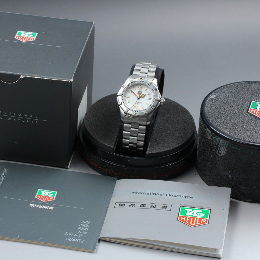稼働品】TAG Heuer 2000 プロフェッショナル WK1211 元箱 保証書 説明