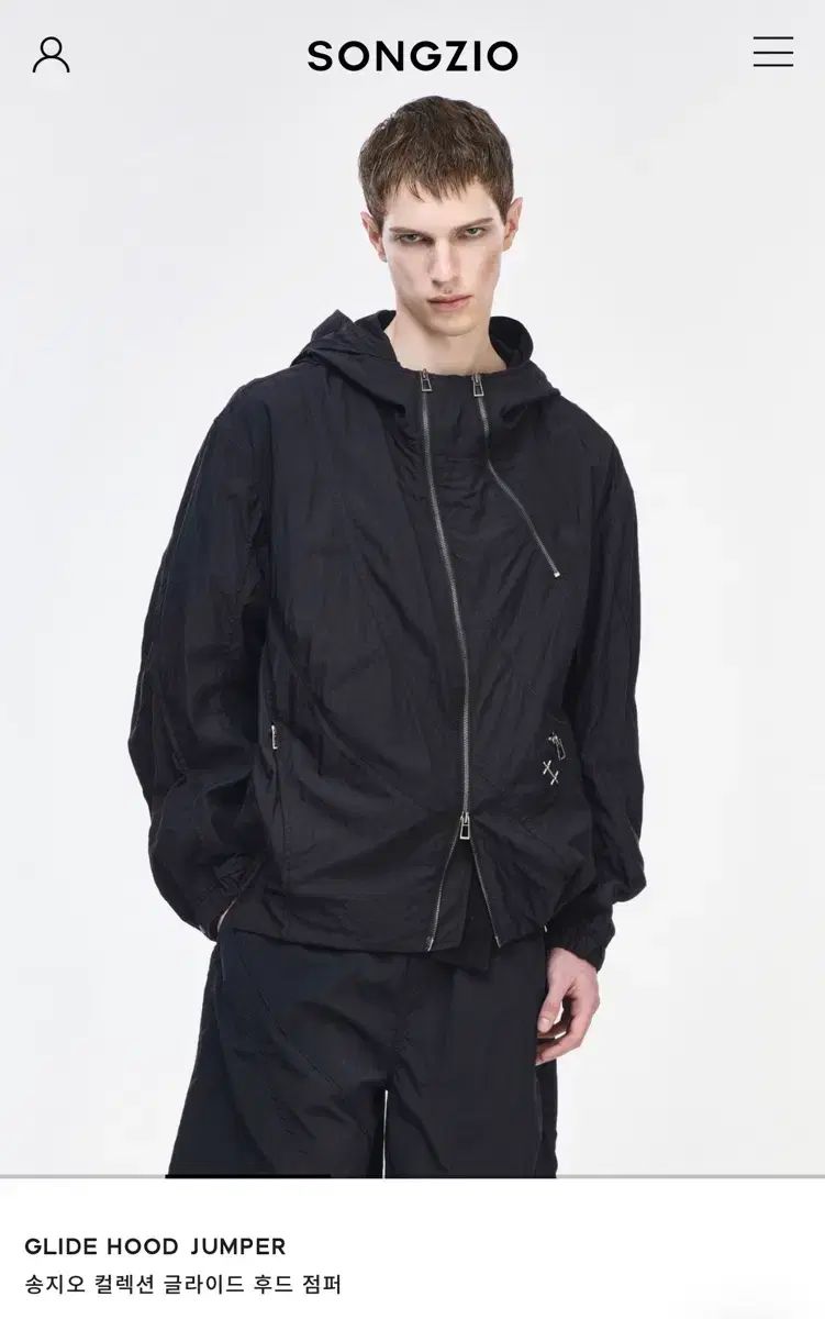 SONGZIO HOMME(ソンジオ・オム) L エル ミール コラボ アウタ— ブラック(50) 新品