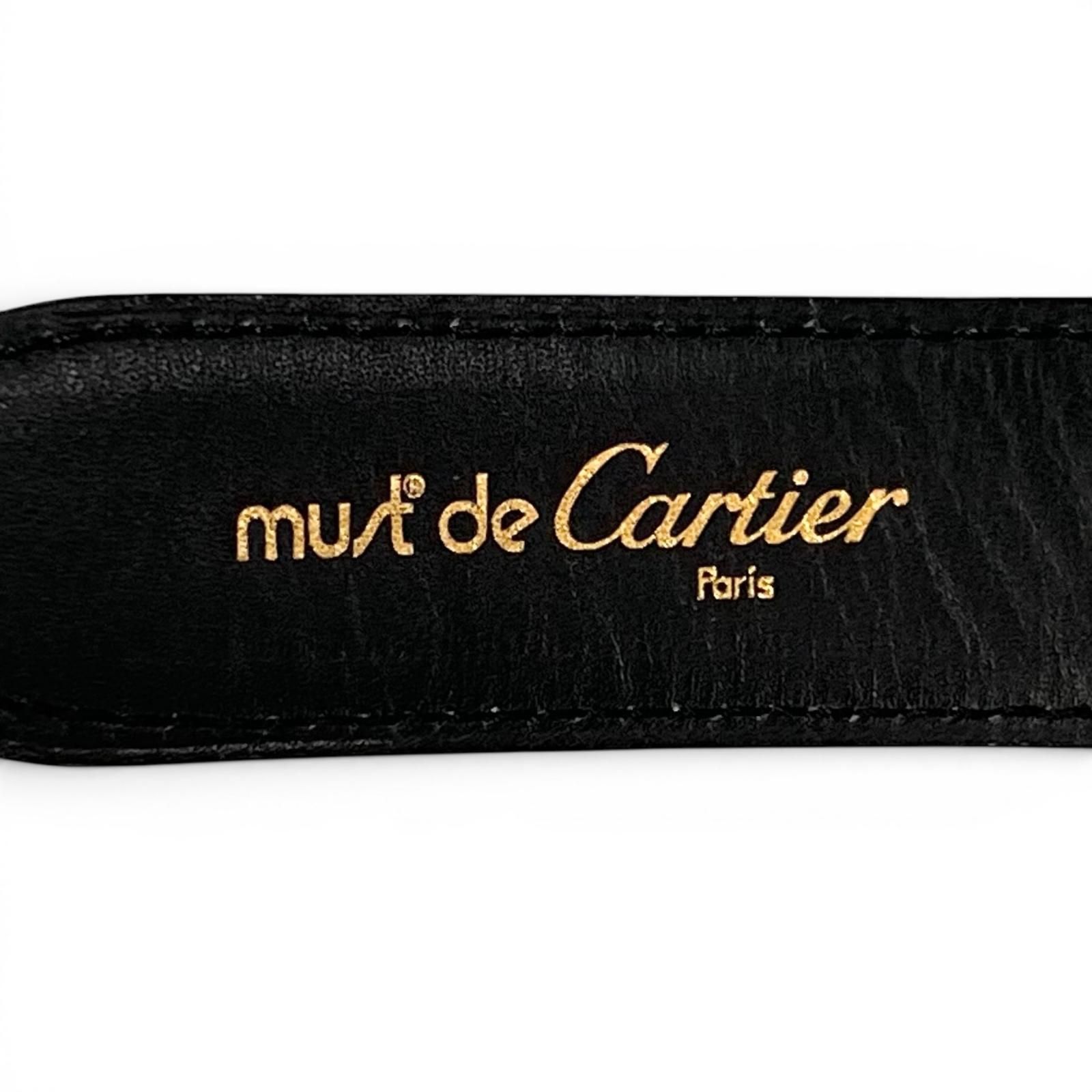 極美品△Cartier カルティエ マスト ドゥ カルティエ サントス ロゴ
