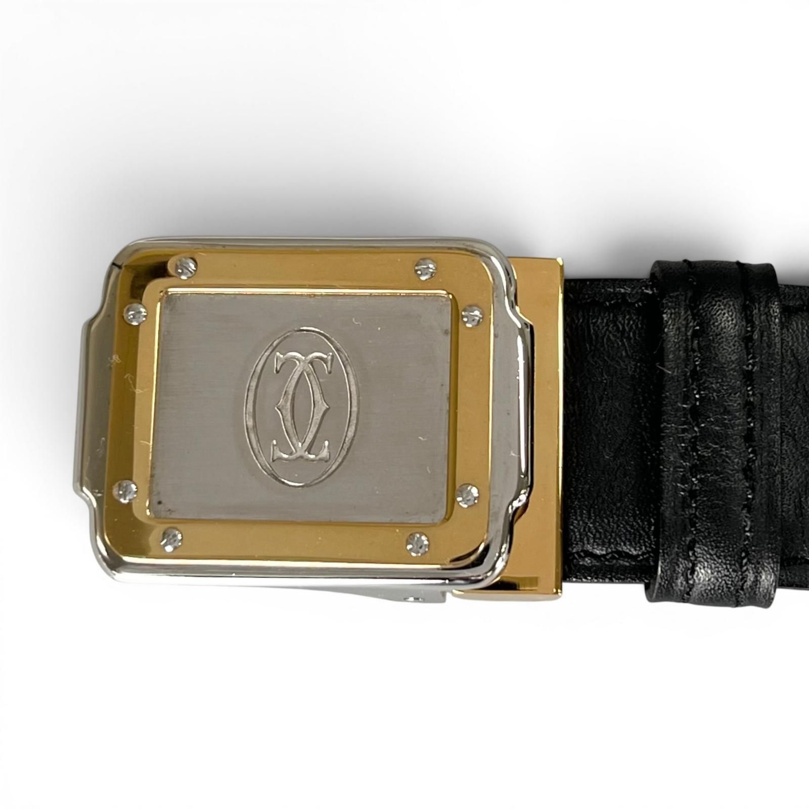 極美品△Cartier カルティエ マスト ドゥ カルティエ サントス ロゴ