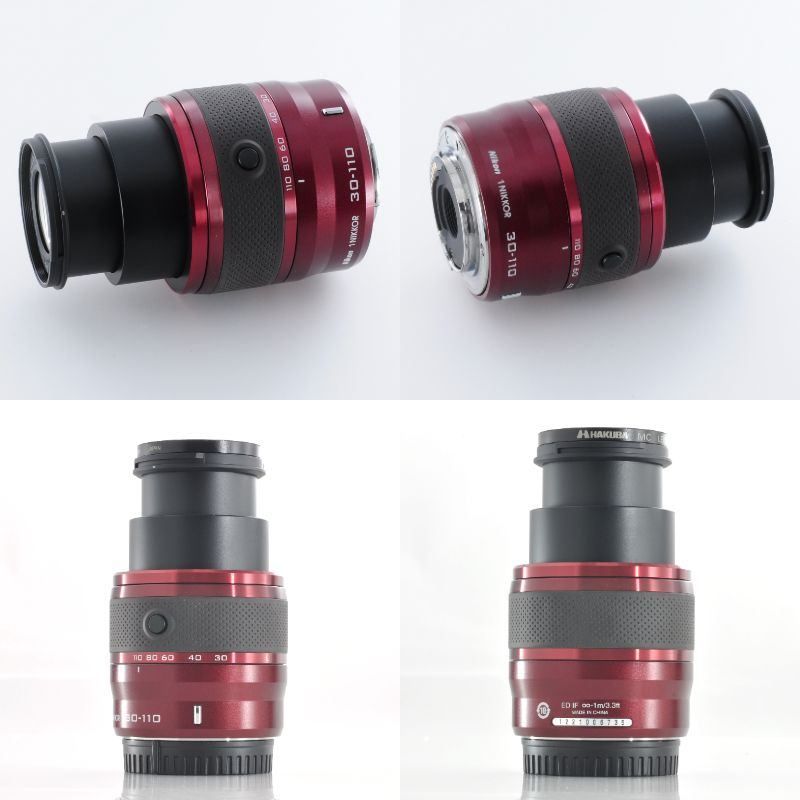 ニコン】Nikon 1 レッド 30-110mm F3.8-5.6 望遠ズームレンズ #T1572