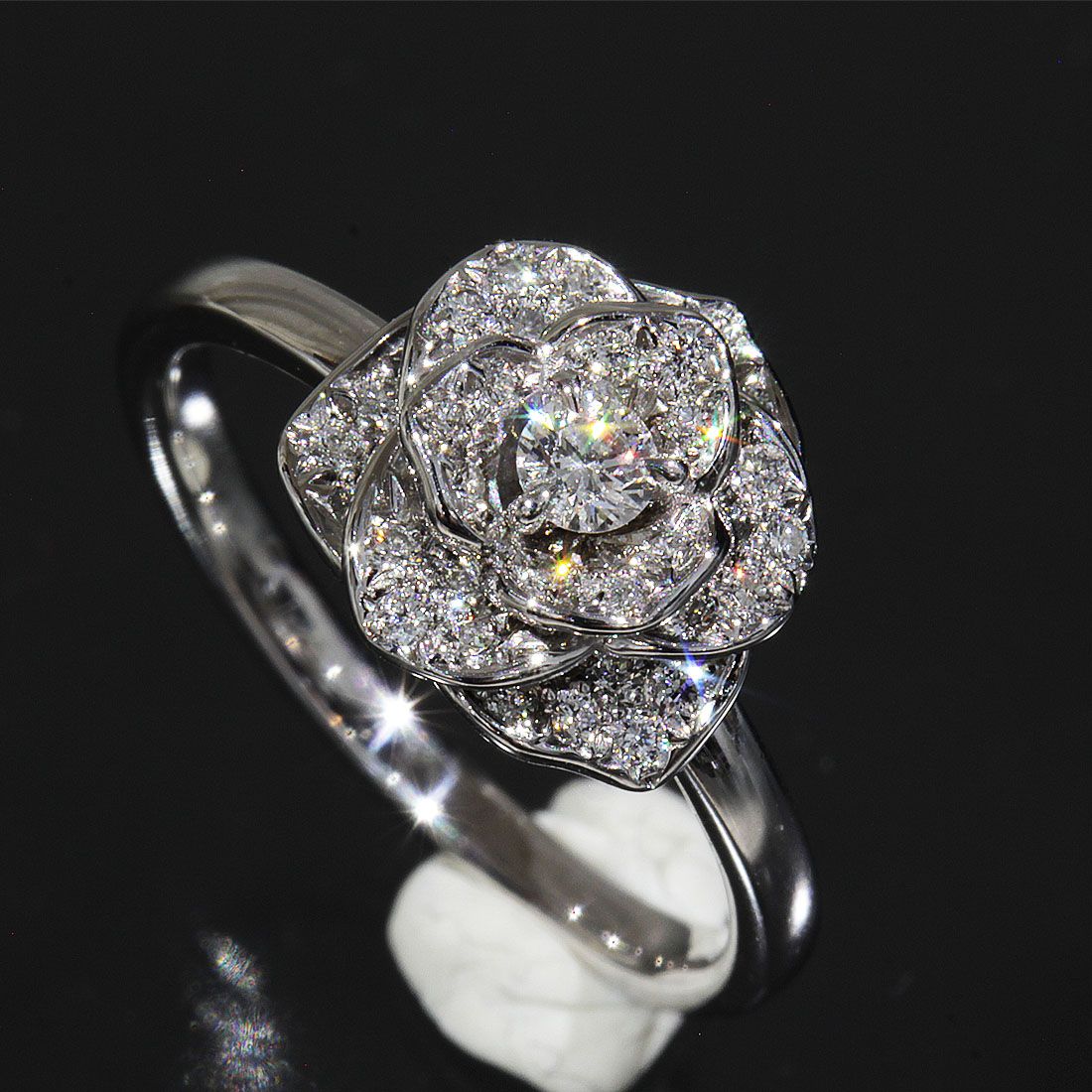ピアジェ PIAGET ローズ ダイヤリング 指輪 6号(46) K18WG 箱 E2050 169,500円