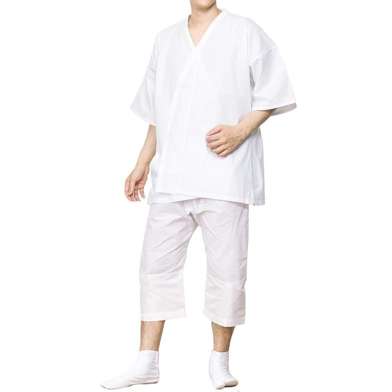 [KYOETSU] [キョウエツ] 肌襦袢 肌着 3点セット(肌襦袢、ステテコ、足袋) 男性 メンズ (肌着 LL ＋ 足袋 25.0cm)