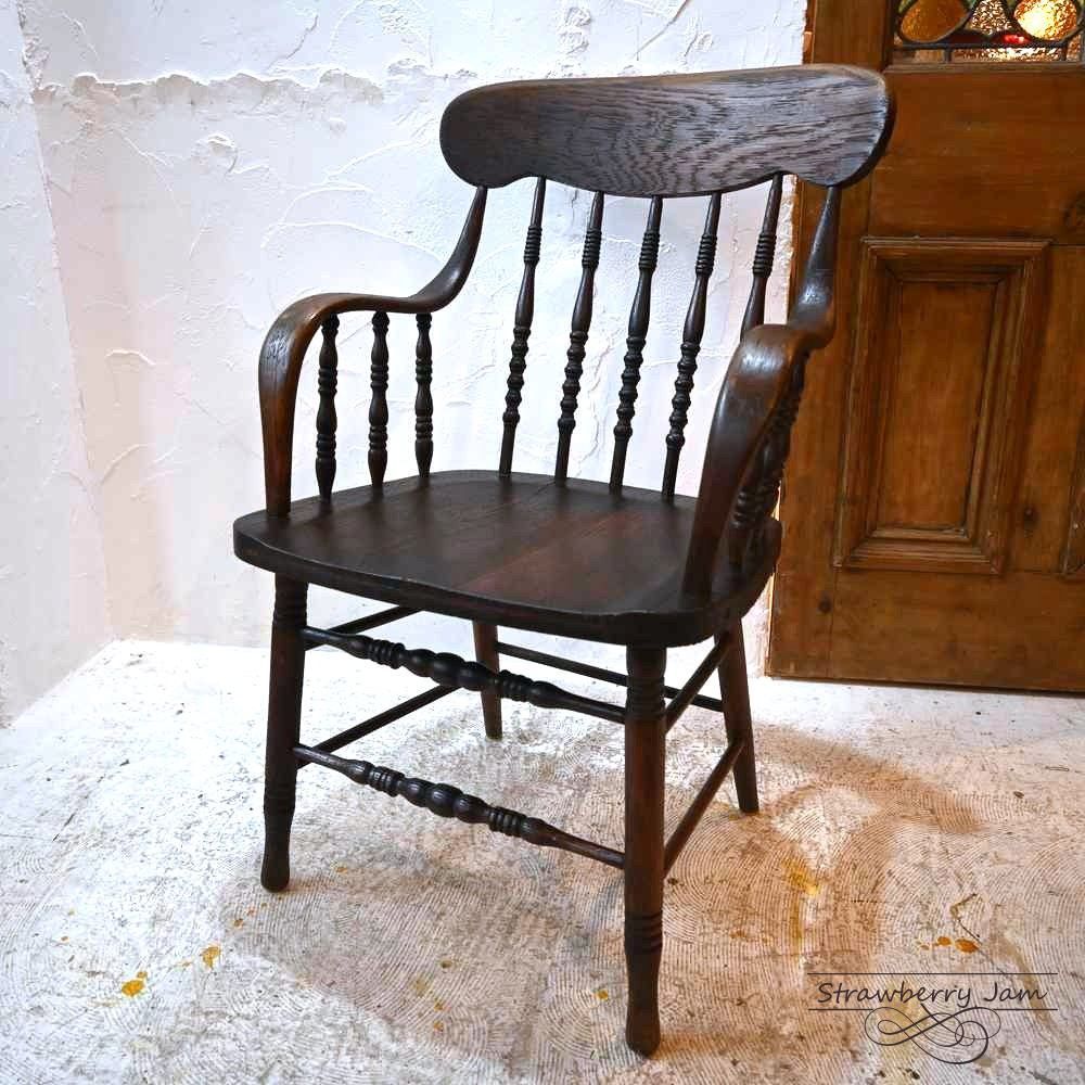 L3804-39-1 英国アンティーク レザーチェア アンティークチェア 椅子 美術品・アンティーク・コレクション L3804-39-1 英国アンティーク
