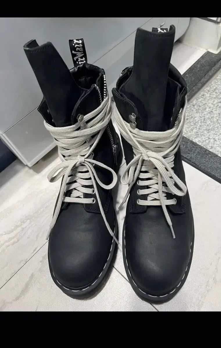 DR. MARTENS ドクターマーチン RICK OWENS リックオウエンス クアッド ソール スティールトゥ ブーツ