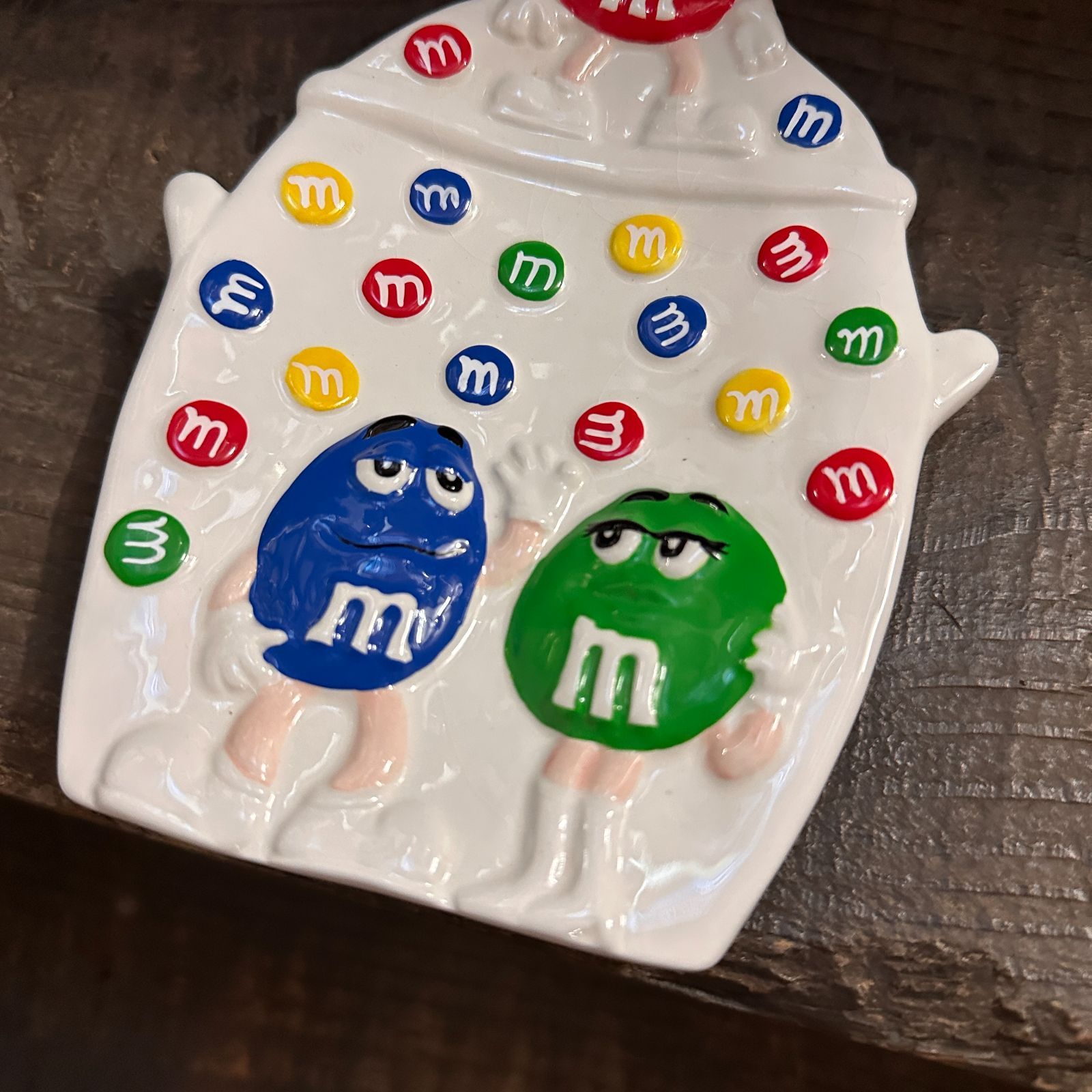 2001 Mars社公認 Benjamin & Medwin製 m&m's 陶器製 ソープディッシュ