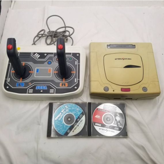 送料無料】動作未確認 SEGA SATURN本体セット セガサターン HST-3220