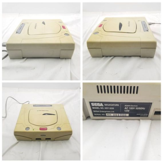 送料無料】動作未確認 SEGA SATURN本体セット セガサターン HST-3220
