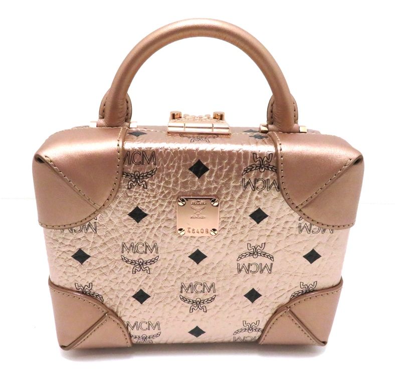 MCM エム・シー・エム バッグ ヴィセトス 2wayバッグ ピンクゴールド