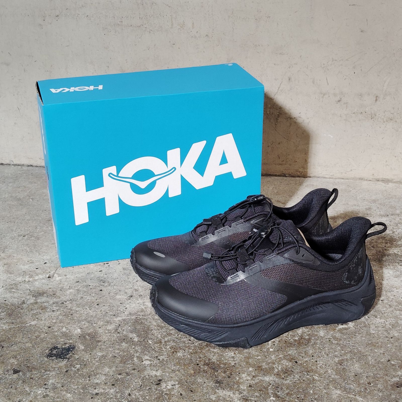 HOKA M TRANSPORT 2 WIDE スニーカー ブラック 26.5cm トランスポート ホカ