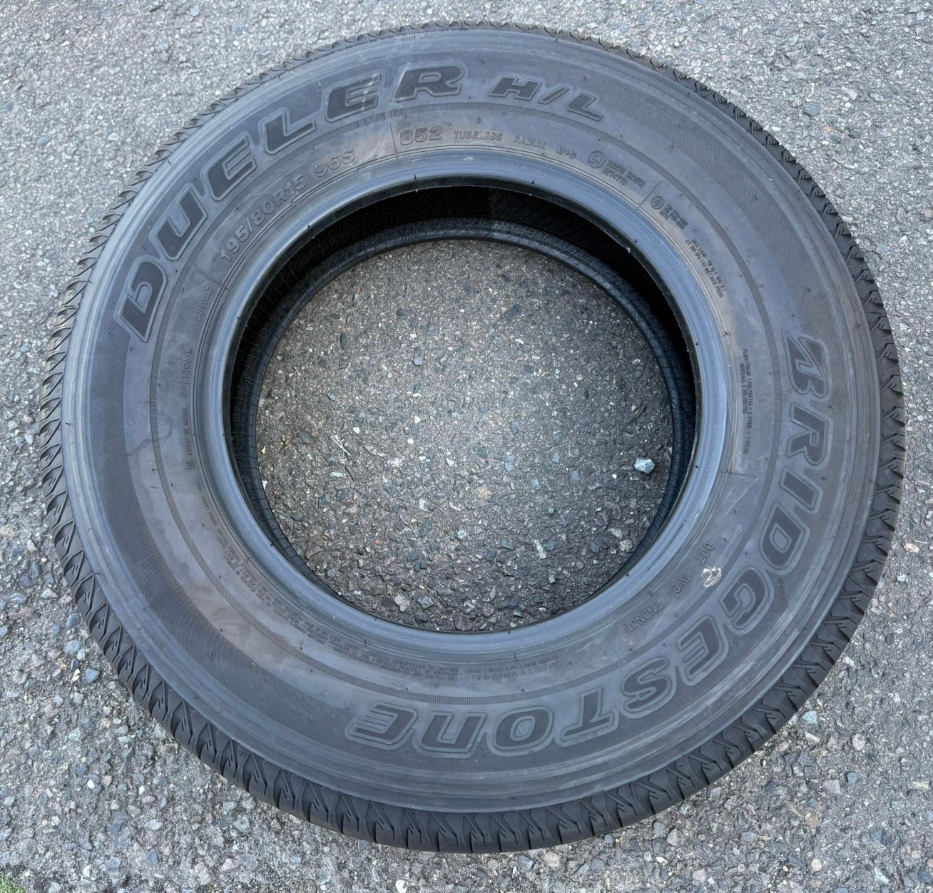 直接引取S02887 195/80R15 DUELER H/T 684 ラジアルタイヤ 4本 新車 