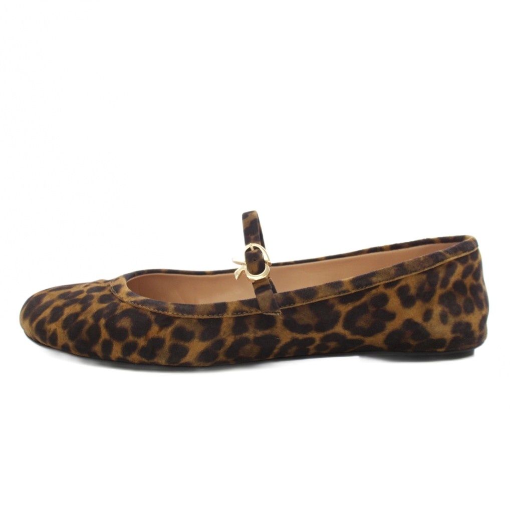 ジャンヴィトロッシ Gianvito Rossi CARLA LEOPARD バレエシューズ