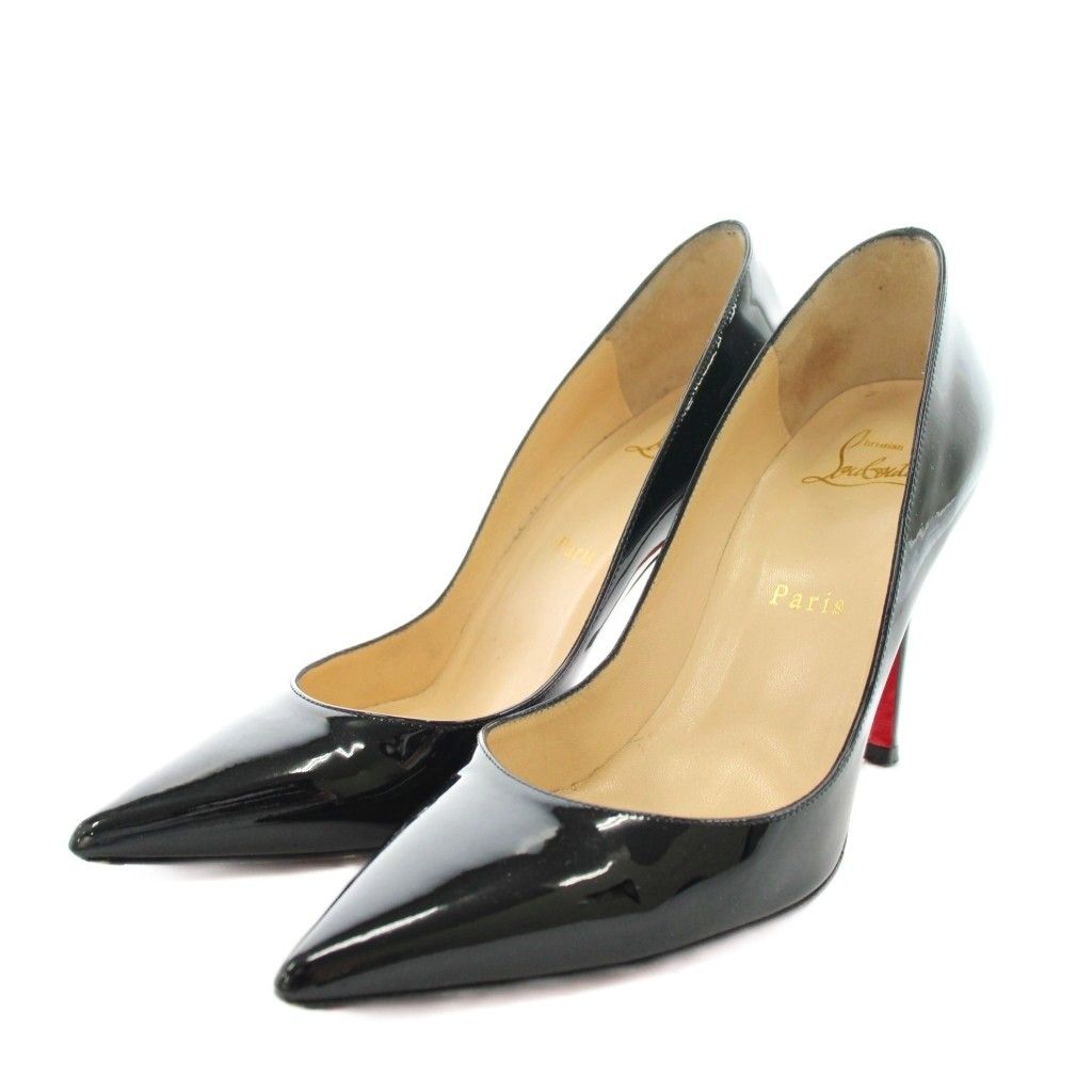 Christian Louboutin ポインテッドトゥ ハイヒール ブラック クリスチャンルブタン Christian louboutin パンプス ポインテッドトゥ